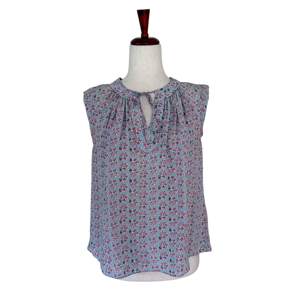 Rebecca Taylor Blouse SIze 0 "Amanda" Silk Floral Dainty Feminine Cottagecore